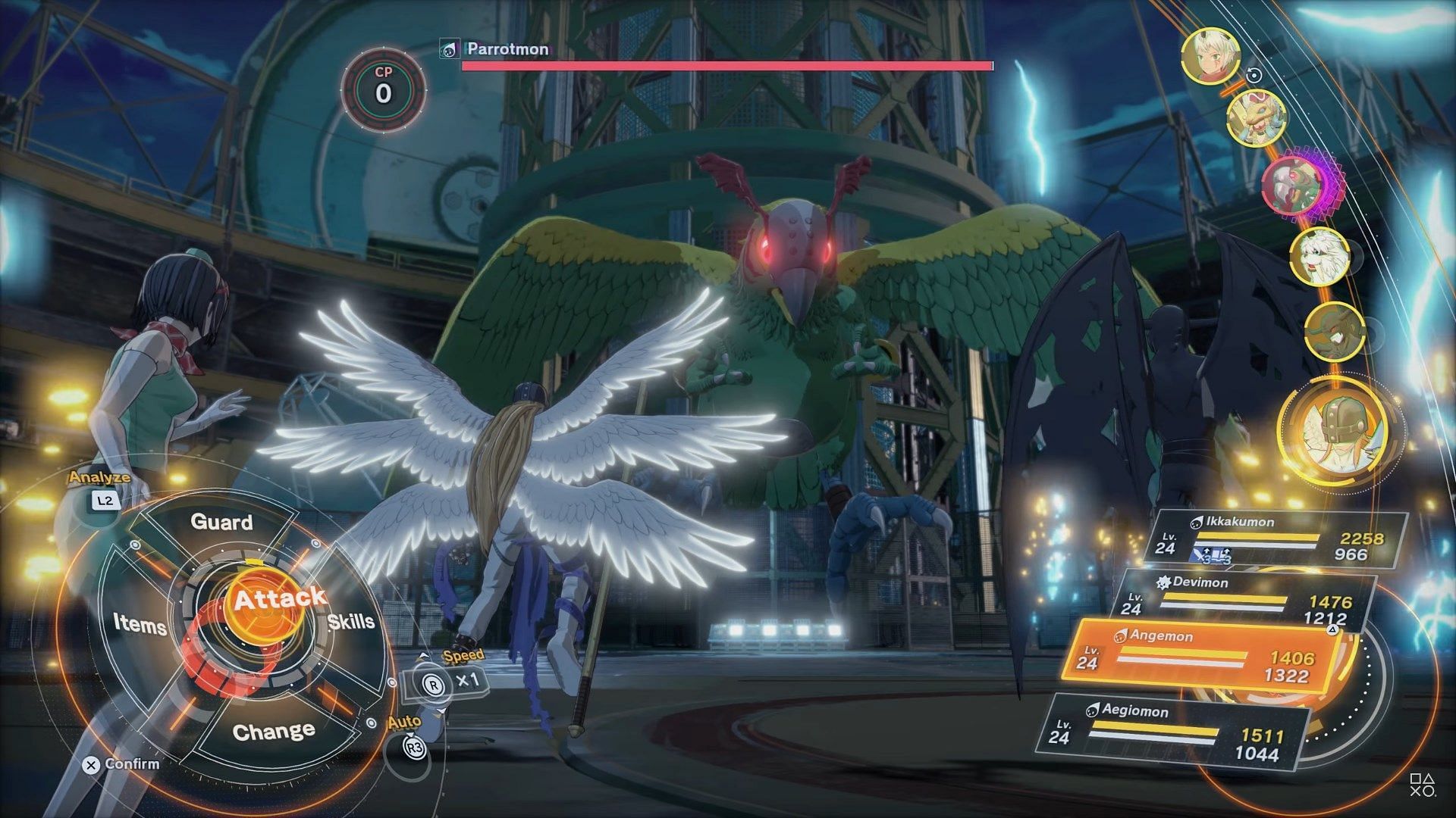 Digimon Story Time Stranger features a turn-based battle system (Image via Bandai Namco)